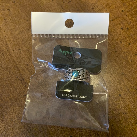 Hippie by JolliMolli Silver Turquoise Ring - Picture 5 of 5